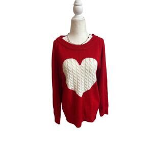 Red Heart Sweater Size Medium